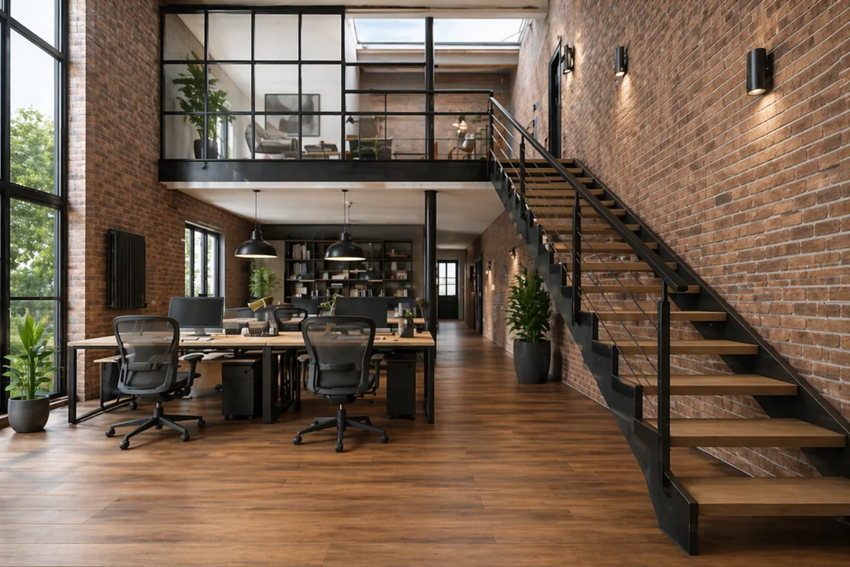 Modern IT workspace with computer hardware and technical support equipment